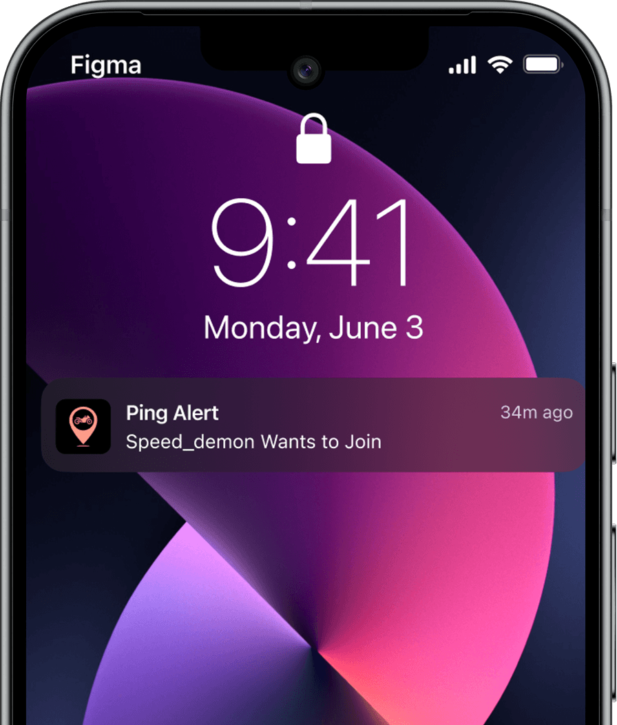 Get Notified – ping alert on lock screen